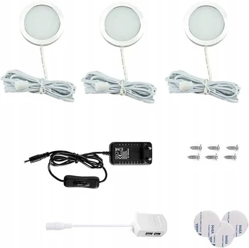 Vlio Led spintelių apšvietimas 3 vnt. šilta balta