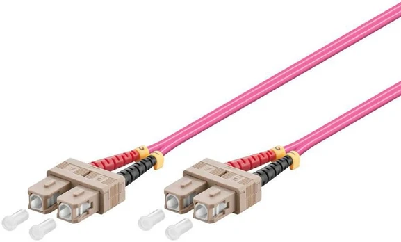 MicroConnect SC/UPC-SC/UPC 15m OM4 Fibre Komutacinis kabelis MM Duplex LSZH