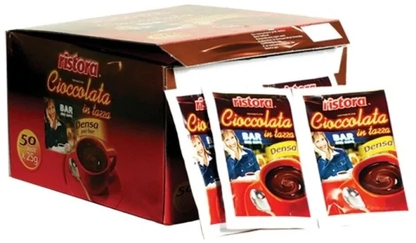 Ristora Karštas šokoladas pakeliuose 50 x 25 g