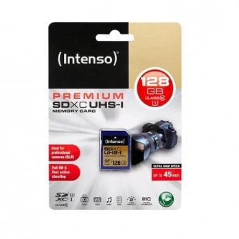 SDXC 128GB Intenso Premium USH-I C10 45MB/s