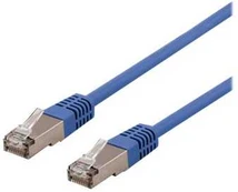 DELTACO - Patchkabel - RJ-45 (han) til RJ-45 (han) - 2 m - U/FTP - CAT 6a - halogenfri, formet - blå