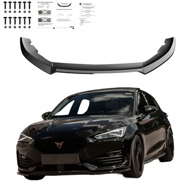 Priekinio buferio spoileris Cupra Leon (kl1) 2020- (juodas blizgesys)