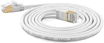 Wantec Patchkabel SSTP CAT7 Ste. CAT6a d=4mm 1,50m baltas