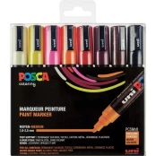 Uni Posca - PC5M - Medium Tip Pen - Warm colors, 8 pc kaina