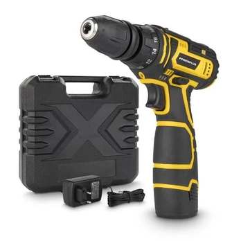 Akumuliatorinis gręžtuvas su akumuliatoriumi Powerplus POWX00442, 12 V, 1.5 Ah