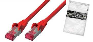 shiverpeaks Patchkabel S/FTP Cat.6A raudona 7,5m