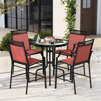 Promotion Lauko baro kėdės 2 vnt, raudonos