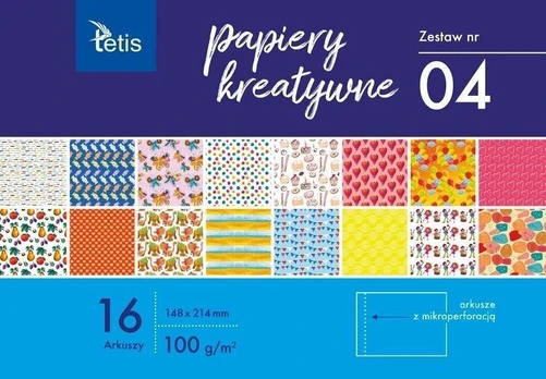 Kūrybinis popierius A5, 16 lapų, "tetis"