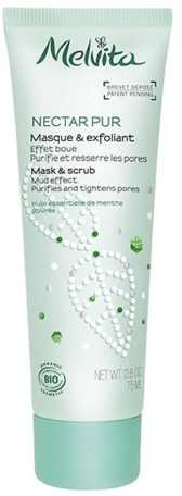 Melvita NECTAR PURO purifying mask and scrub 75 ml