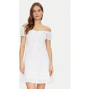 Guess Vasarinė suknelė W5GK0A WE340 Balta Regular Fit