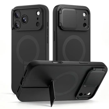 Juodas dėklas Apple iPhone 17 Pro Max / 18 Pro Max telefonui "Tech-Protect Kevlar Aura Magsafe"