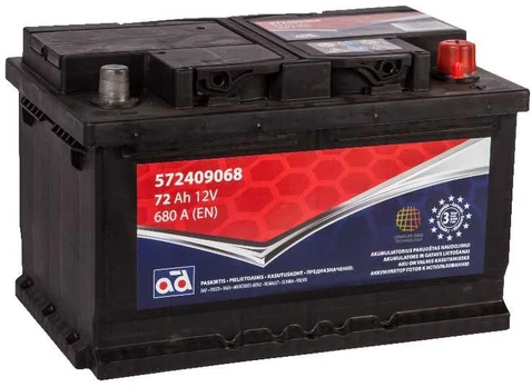 Akumuliatorius AD 72Ah 680A