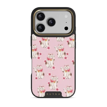 Maneki Neko - iPhone 17 Pro Case, Elite Dark (MagSafe) / Gold