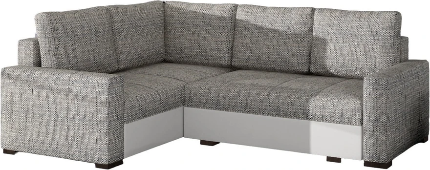 Kampinė sofa Corona su patalynės dėže, audinys Berlin 01, Soft 17