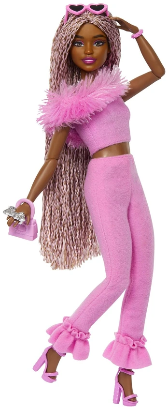Barbie Deluxe Style Fur Juodas