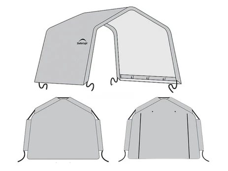 Garažo atsarginis stogas 3,0x4,6 m
