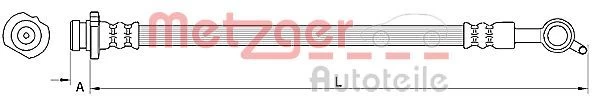 Stabdžių žarnelė METZGER 4110850