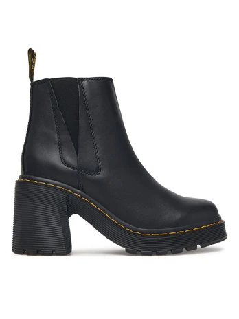 Dr. Martens Aulinukai Spence Leather Flared Heel DM26440001 Juoda
