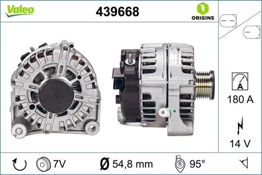 Kintamosios srovės generatorius VALEO 439668