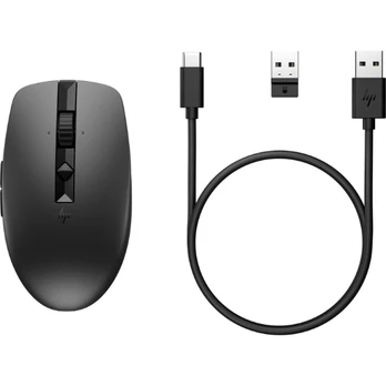 HP 715 Wireless Bluetooth Mouse - Multi-Device, Programmable, 4-way Scrolling, Rechargeable - Black | 6E6F0AA#ABB