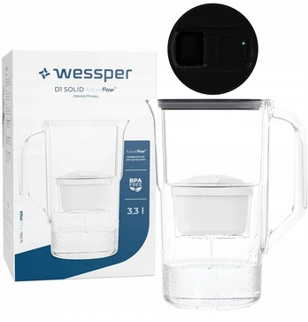 Dzbanek Wessper D1 SOLID FutureFlow aquamax (WES203-FF-BK)