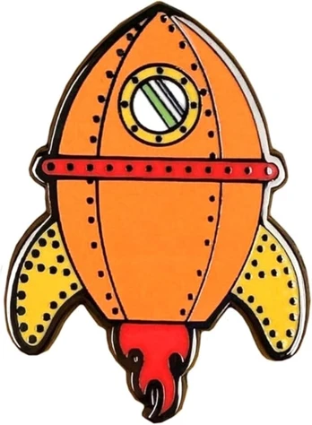 Rocket Pin Badge