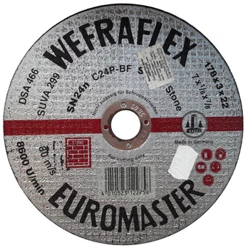 Akmens pjovimo diskas WEFRA SN24n 178x3x22mm