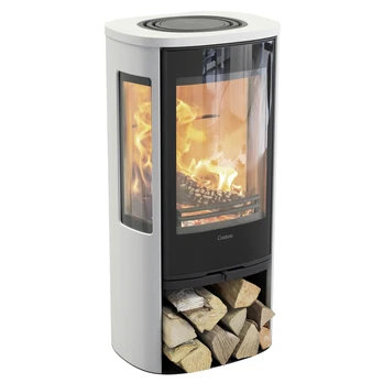Plieninė krosnelė Nibe Contura C856G:1 Style, balta, 3 - 7 kW