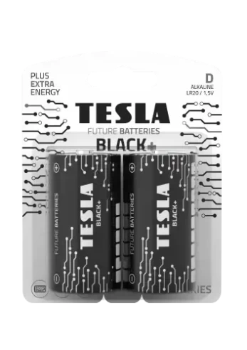 Baterijos Tesla D Black+ LR20 (2 vnt) (14200220)