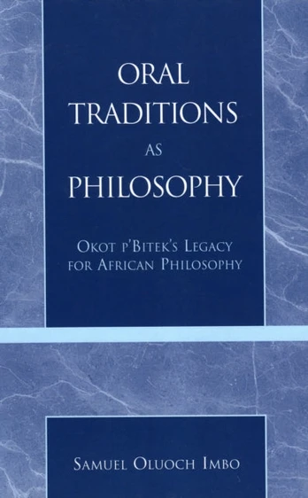 Oral Traditions as Philosophy