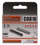 Kabės 53 tipo „RICHMANN" 10 mm, 1000 vnt. kaina