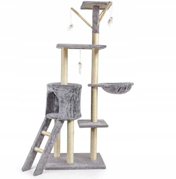 Draskyklė katėms Omna, 139 cm, pilka