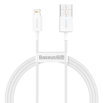 KABELIS ŽAIBAS Į USB 2M/BALTAS CALYS-C02 BASEUS