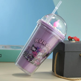 Sanrio dvisienis termosas su šiaudeliu, Kulomi