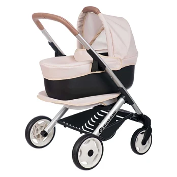 Vežimėlis su priedais Smoby Maxi Cosi 3in1, ruda