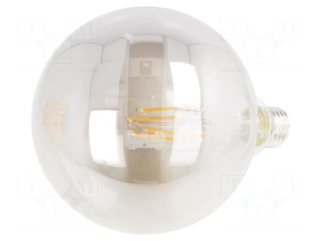 LED lamp | grey | E27 | 230VAC | 450lm | 8W | 360° | 1800K
