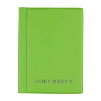 Žalia mini kortelių ir dokumentų dėklas