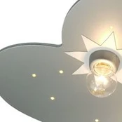 Lubinis šviestuvas "Cloud", titano spalvos, 5 lempučių, 20 LED taškų