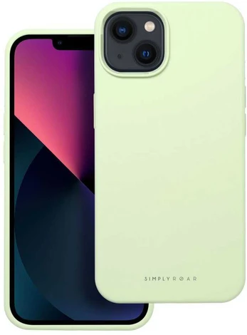 Dėklas Roar Cloud-Skin Case - for iPhone 13 Light žalias