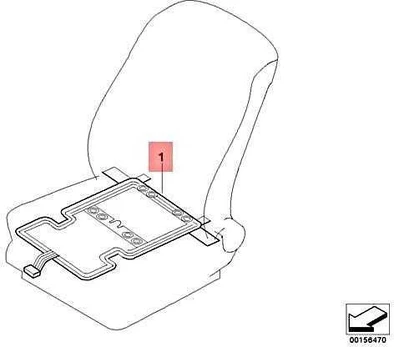 Bmw X5 E70 X6 E71 Priekinis Sėdimo Sensorius Originalus 65779171318