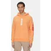 Alpha Industries Džemperis Puff Print 146338 Oranžinė Regular Fit