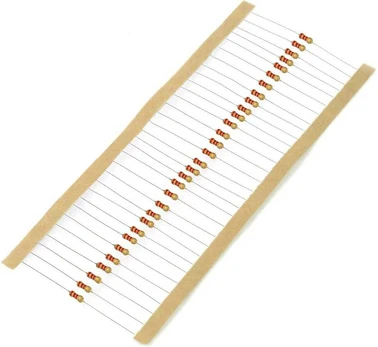 JustPi THT CF anglies rezistorius 1/4W 2.2kΩ - 30 vnt