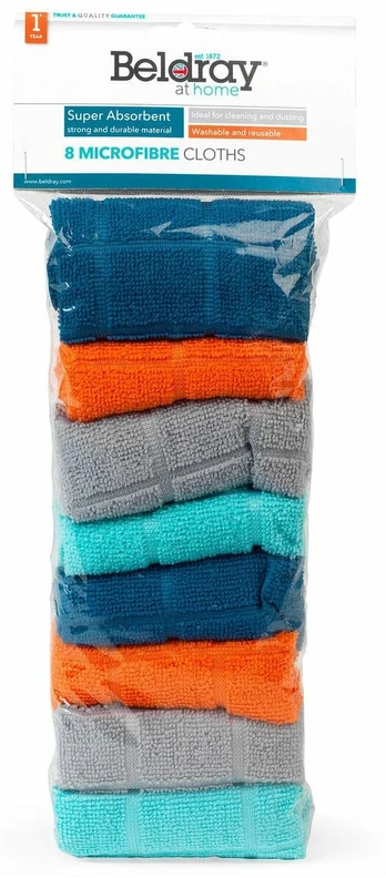 Beldray LA066374FEU7 SUPER ABSORBENT MICROFIBRE CLOTHS
