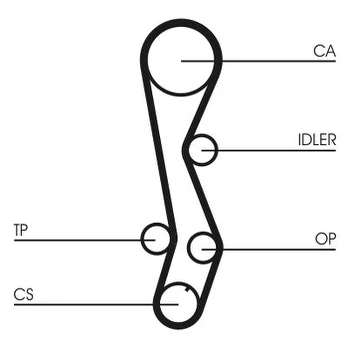 Paskirstymo diržas CONTINENTAL CTAM CT1030
