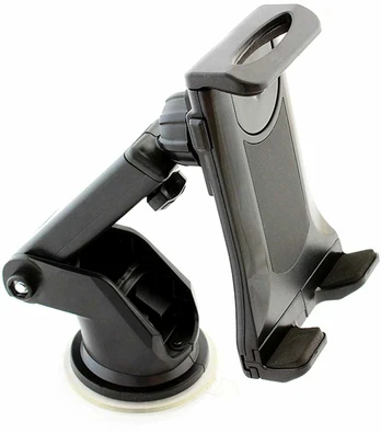 Universalus automobilinis planšetės ir telefono laikiklis, juodas