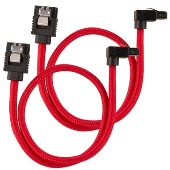 CORSAIR SATA Data Cable Set 30cm Raudona