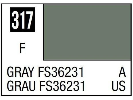 Mr Hobby Mr.Hobby - Mr.Color serijos nitro dažai C-317 FS36231 Gray, 10ml