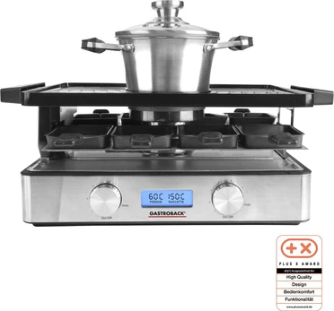 Elektrinis grilis Gastroback Raclette & Fondue Advanced Plus