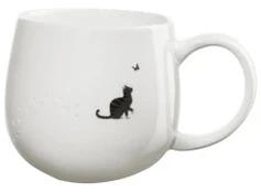 Asa Selection Mouga Footprints Cat Mug, 400 ml