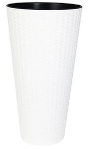 Vazonas Prosperplast, plastikinis, Ø 30 cm, baltas